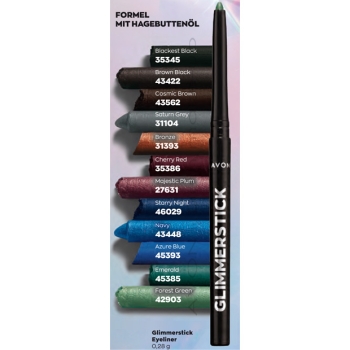 AVON True Colour GLIMMERSTICKS Augenkonturenstift Klassik /COSMIC BROWN